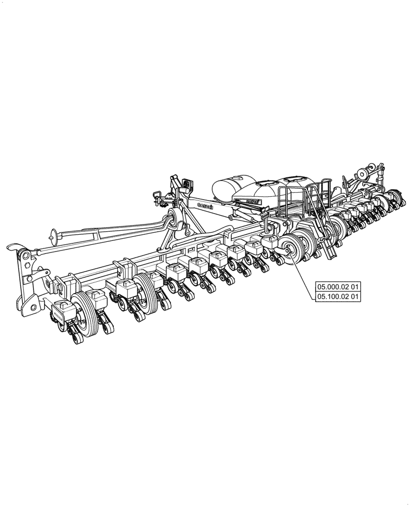 Схема запчастей Case IH 1255 - (05.000.00[01]) - SECTION INDEX - SERVICE & MAINTENANCE (05) - SERVICE & MAINTENANCE