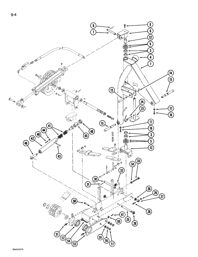 Схема запчастей Case IH 3206 - (9-04) - MAIN FRAME, UPPER (09) - CHASSIS/ATTACHMENTS