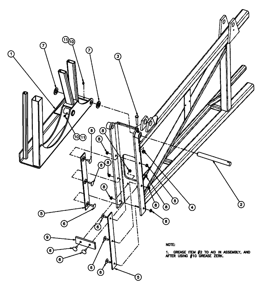 Схема запчастей Case IH SPX4260 - (08-007) - BOOM, OUTER ASSEMBLY, LH (09) - BOOMS