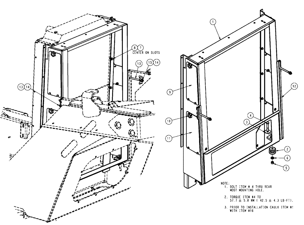 Схема запчастей Case IH FLX3510 - (02-020) - RADIATOR MOUNTING GROUP (01) - ENGINE