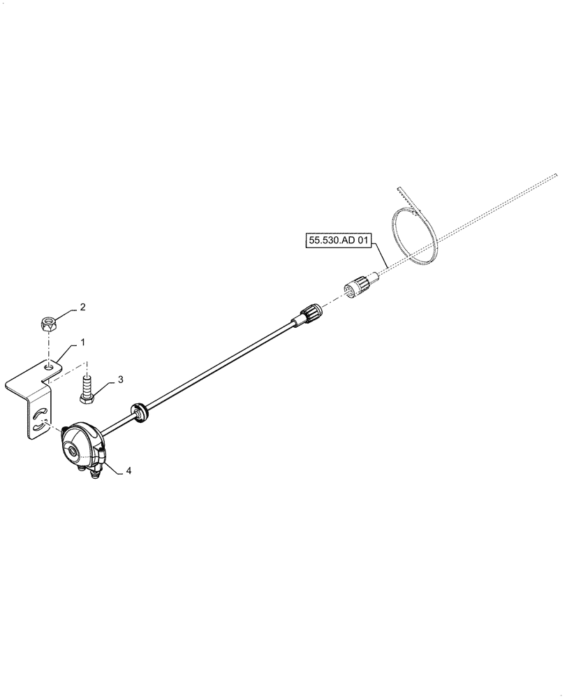 Схема запчастей Case IH 4765 - (55.530.AA[01]) - REAR VIDEO CAMERA (55) - ELECTRICAL SYSTEMS
