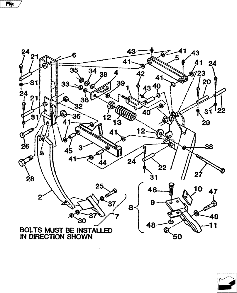 Схема запчастей Case IH TURBO-TIGER - (75.200.02) - AUTO RESET ASSEMBLY (85 PRODUCTION) (39) - FRAMES AND BALLASTING