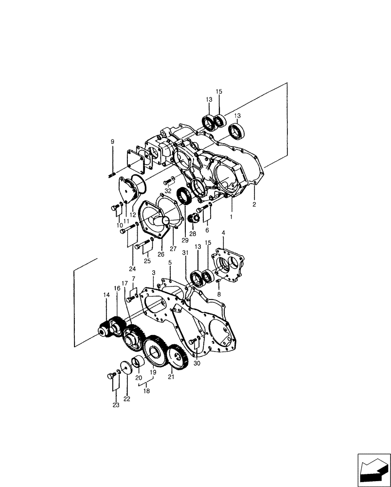 Схема запчастей Case IH FARMALL 40B - (10.102.01) - TIMING GEAR CASE & TIMING GEAR (10) - ENGINE