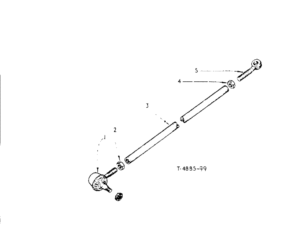 Схема запчастей Case IH 434 - (6-094[1]) - POWER STEERING AND FRONT AXLE ATTACHMENT, DRAG LINK ASSEMBLY - ATTACHMENTS (05) - STEERING