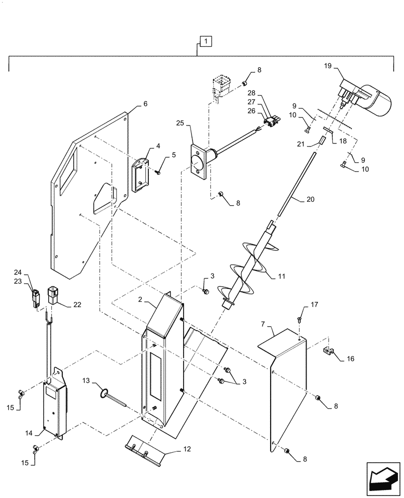 Схема запчастей Case IH 5088 - (55.785.AS[02]) - VAR - 722611 - MOISTURE METER (55) - ELECTRICAL SYSTEMS