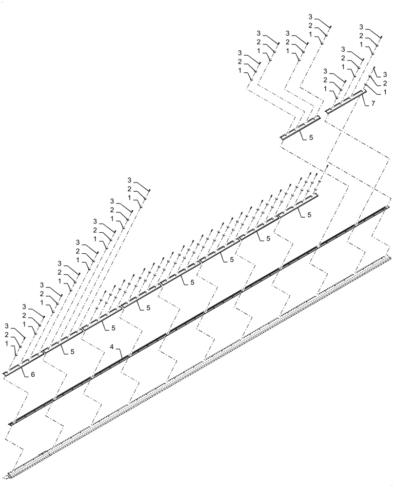 Схема запчастей Case IH DH303 - (58.130.AD[03]) - DRAPER SEAL ASSY, ASN YGZB13001 (58) - ATTACHMENTS/HEADERS