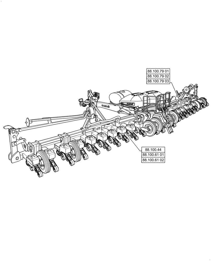 Схема запчастей Case IH 1255 - (88.000.00[01]) - SECTION INDEX - ACCESSORIES (88) - ACCESSORIES