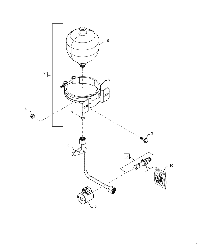 Схема запчастей Case IH 7088 - (35.300.BQ) - ACCUMULATOR (35) - HYDRAULIC SYSTEMS