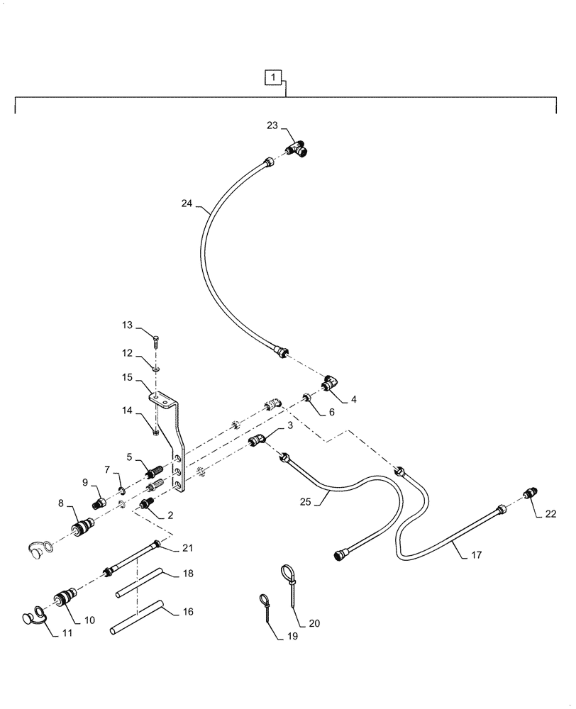 Схема запчастей Case IH BHA102 - (35.525.080[01]) - VAR - 717914016 - HYDRAULIC KIT - T3 CONFIGURATION (35) - HYDRAULIC SYSTEMS