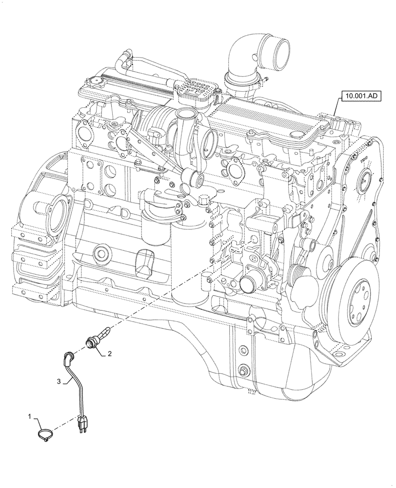 Схема запчастей Case IH 7088 - (55.202.AE) - BLOCK HEATER, ENGINE (55) - ELECTRICAL SYSTEMS