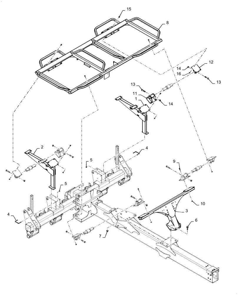 Схема запчастей Case IH 2150 - (79.100.AC[06]) - BULK FILL FRAME WITH SCALES (79) - PLANTING