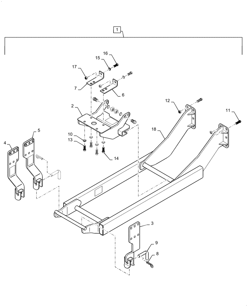 Схема запчастей Case IH BHA102 - (39.101.060) - VAR - 439111006 - SUBFRAME MOUNTING PARTS (39) - FRAMES AND BALLASTING