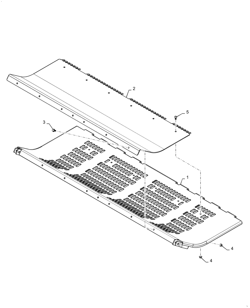 Схема запчастей Case IH 5088 - (72.220.AL) - BEATER BOTTOM CONCAVE (72) - SEPARATION