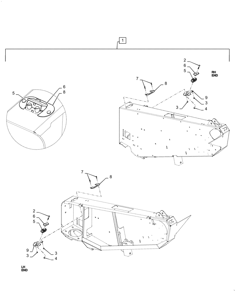 Схема запчастей Case IH DH213 - (88.100.58[08]) - KIT, SHEAR HOSE CLAMP (88) - ACCESSORIES