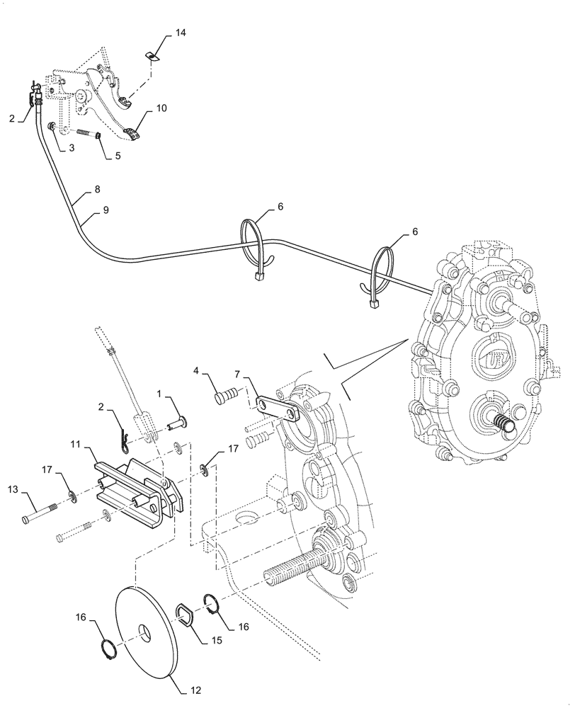 Схема запчастей Case IH SCOUT XL - (33.110.030) - TRANSMISSION PARKING BRAKE (AFTER JAN 30 2015) (33) - BRAKES & CONTROLS