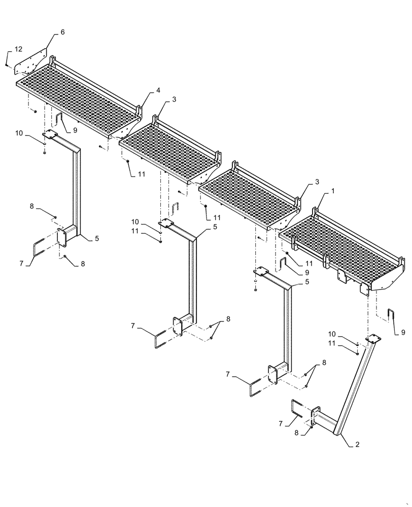 Схема запчастей Case IH 4585 - (80.150.AJ[18]) - PLATFORM 760 BUSHELL TOW BEHIND (80) - CROP STORAGE/UNLOADING