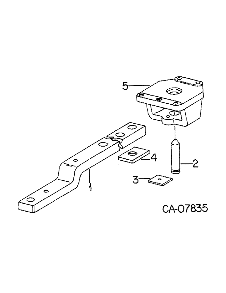 Схема запчастей Case IH 5088 - (09-09) - FRAME, SWINGING DRAWBAR, 5088 TRACTOR, PART OF THREE POINT HITCH (12) - FRAME