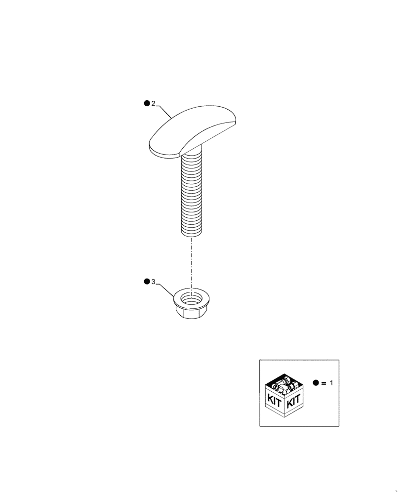 Схема запчастей Case IH 2166 - (88.050.02) - KIT T-BOLT (88) - ACCESSORIES