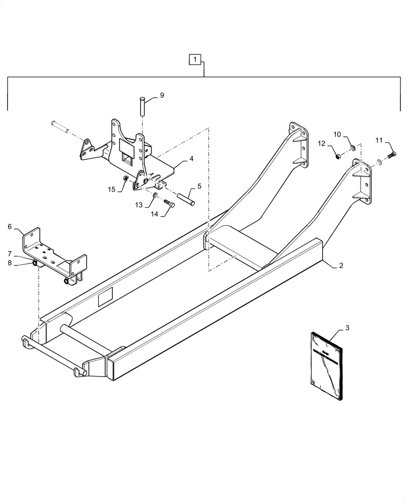 Схема запчастей Case IH BHA90 - (39.101.030[01]) - VAR - 717972016 - SUBFRAME MOUNTING PARTS (39) - FRAMES AND BALLASTING