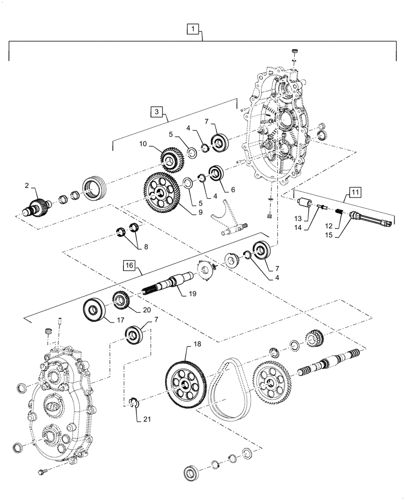 Схема запчастей Case IH SCOUT XL - (21.100.02[05]) - TRANSMISSION (SEPT 14 2011 - MAY 17 2013) (21) - TRANSMISSION