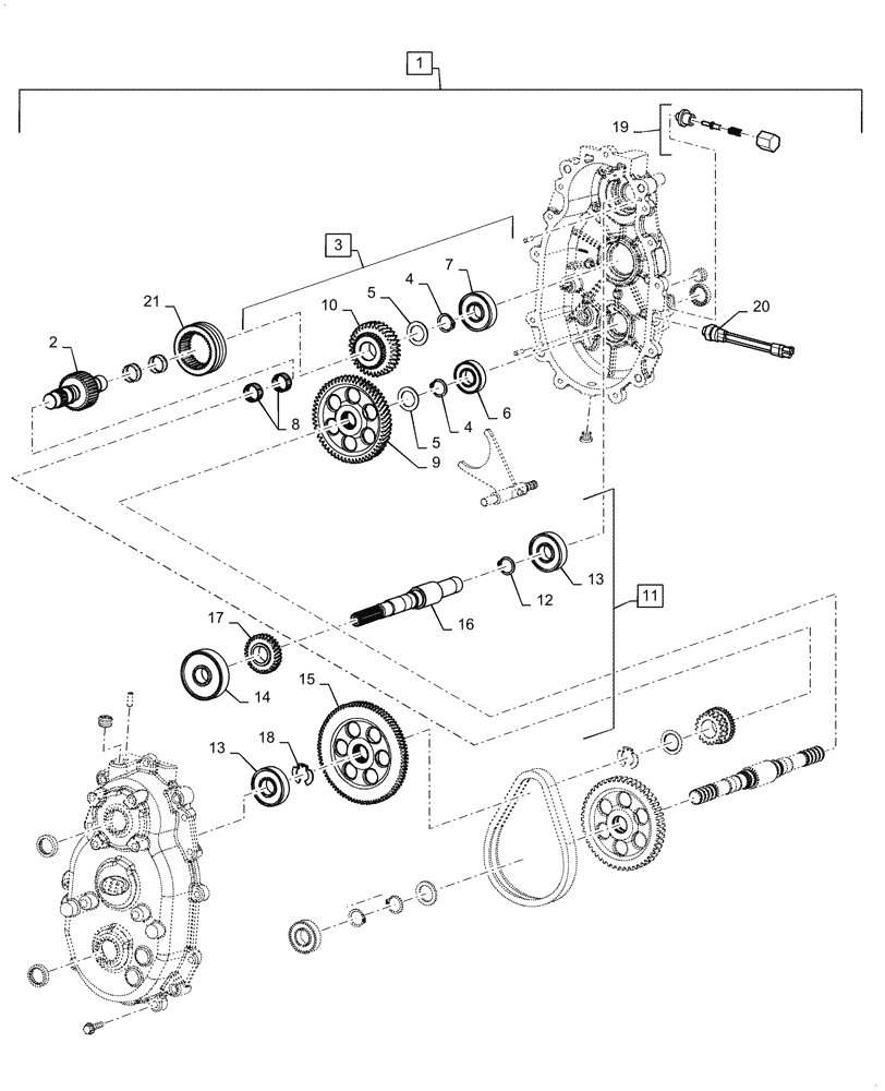 Схема запчастей Case IH SCOUT XL - (21.100.02[08]) - TRANSMISSION (AFTER MAY 17 2013) (21) - TRANSMISSION