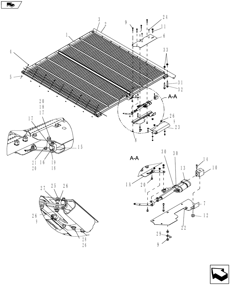 Схема запчастей Case IH 7130 - (74.118.11[01]) - SIEVE ASSEMBLY, LOWER REMOTE (74) - CLEANING