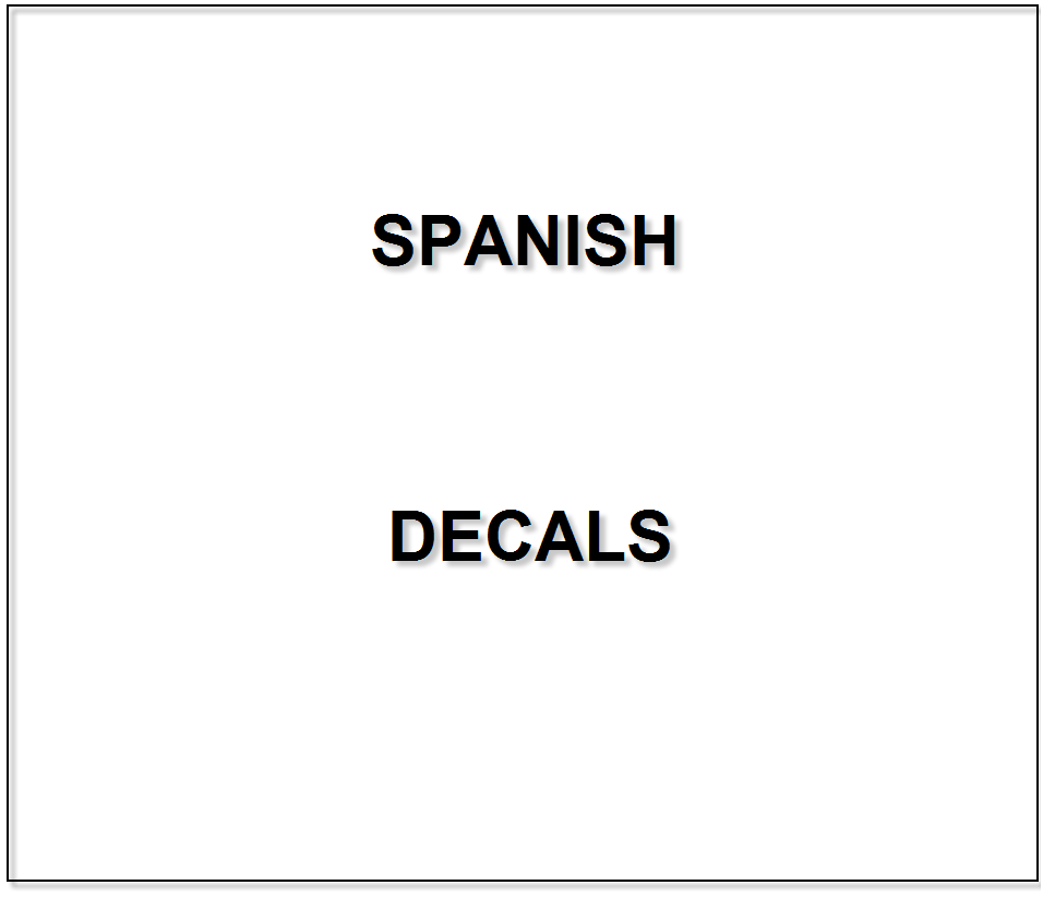 Схема запчастей Case IH DH303 - (90.108.AC[01]) - SPANISH DECALS (90) - PLATFORM, CAB, BODYWORK AND DECALS