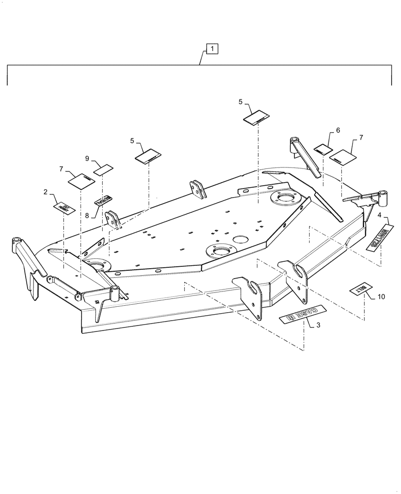 Схема запчастей Case IH MW172S - (90.108.AB[12]) - DECALS, 72" (90) - PLATFORM, CAB, BODYWORK AND DECALS