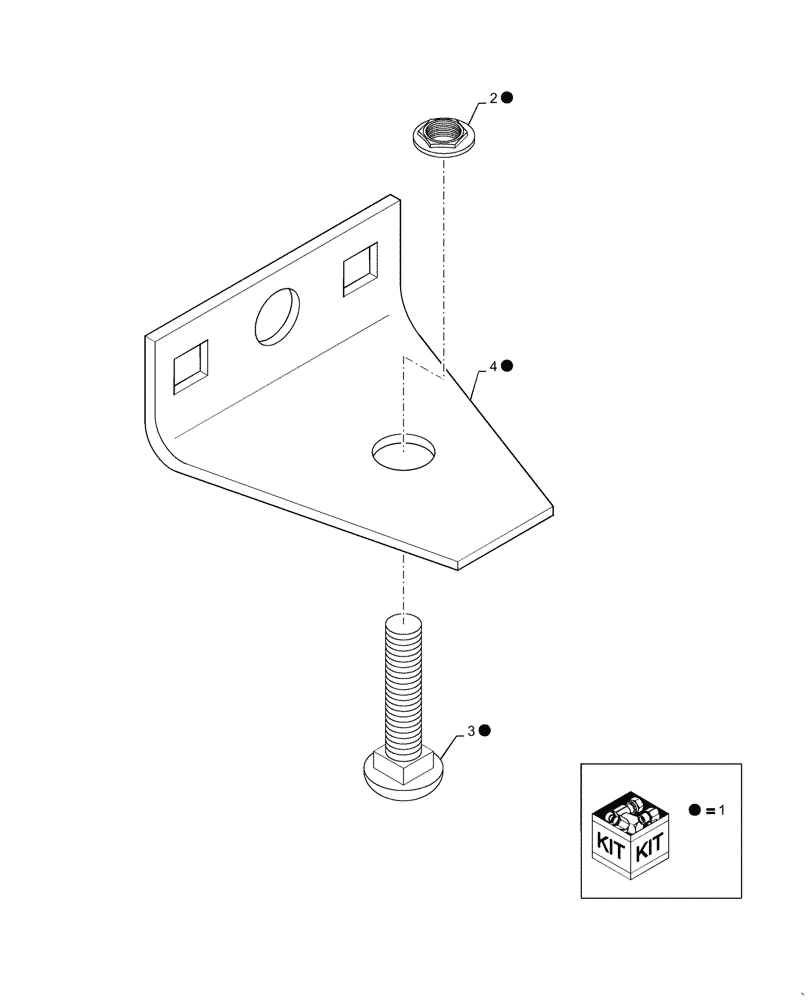 Схема запчастей Case IH 7088 - (88.501.01) - KIT CHOPPER BLADE SINGLE W/HARDWARE (88) - ACCESSORIES
