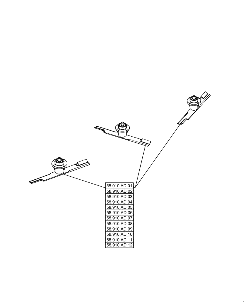 Схема запчастей Case IH MW172S - (58.000.00[04]) - SECTION INDEX - CUTTER (58) - ATTACHMENTS/HEADERS