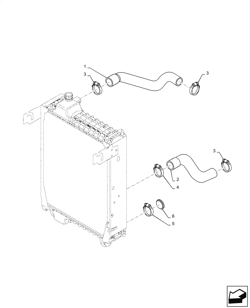 Схема запчастей Case IH PUMA1804 - (10.400.AY[02]) - RADIATOR HOSE (10) - ENGINE