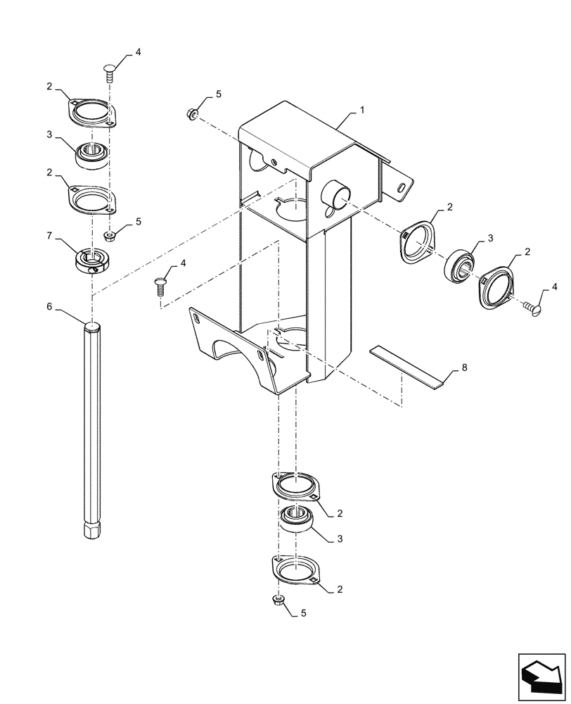 Схема запчастей Case IH 7088 - (73.335.AC[02]) - LH STRAW SPREADER DRIVE ASSY (73) - RESIDUE HANDLING