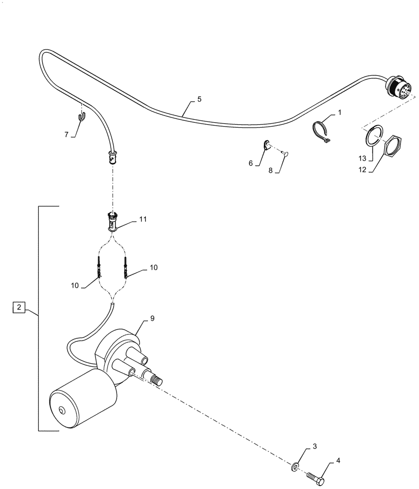 Схема запчастей Case IH 2060-17 - (55.675.AI) - REEL VARIATOR CONTROL MOTOR (55) - ELECTRICAL SYSTEMS