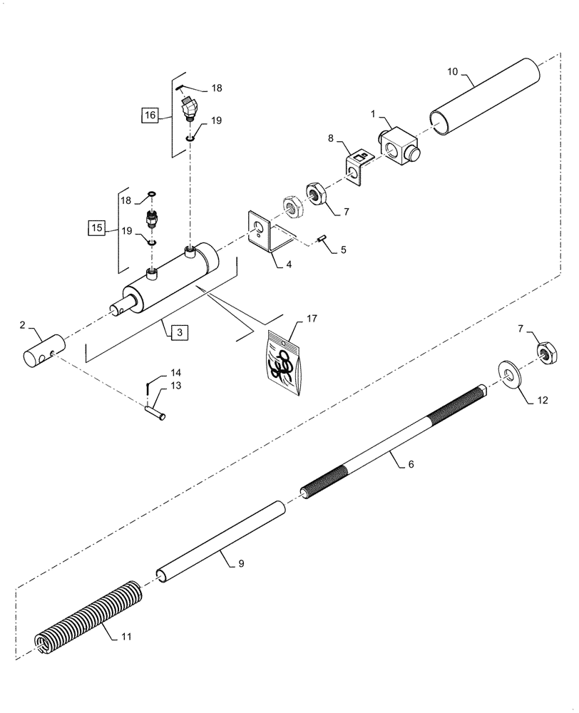 Схема запчастей Case IH 6088 - (14.100.AB[02]) - SEPARATOR BELT TENSIONER (14) - MAIN GEARBOX & DRIVE