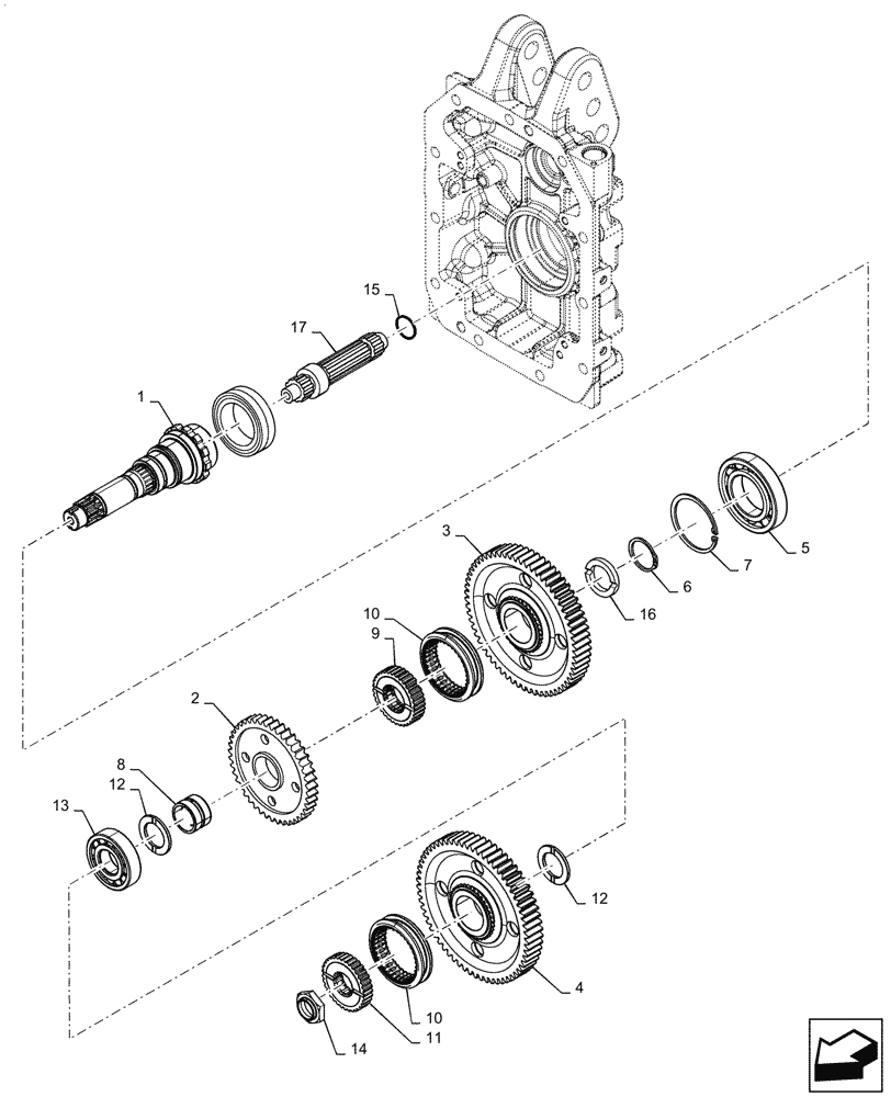 Схема запчастей Case IH PUMA1654 - (31.116.AB[01]) - PTO, DRIVE SHAFT (31) - IMPLEMENT POWER TAKE OFF