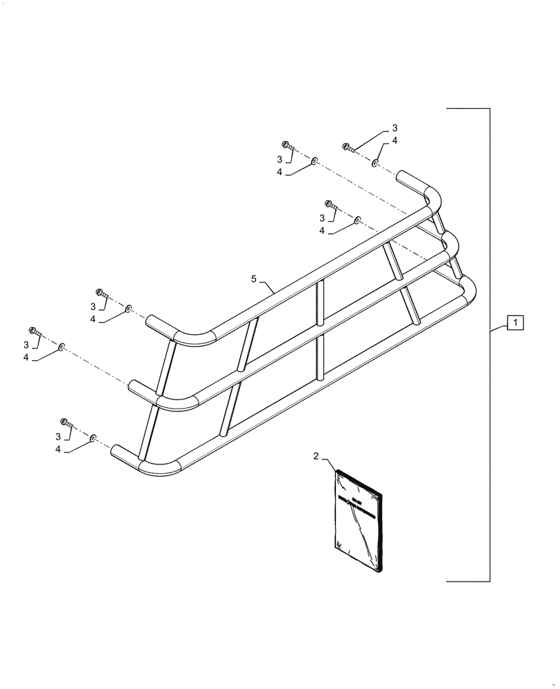 Схема запчастей Case IH 6088 - (88.100.10[02]) - DIA KIT, STATIONARY AIR CLEANER GUARD (88) - ACCESSORIES