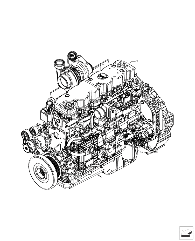 Схема запчастей Case IH F4HFP613A H001 - (10.001.AD) - ENGINE (10) - ENGINE