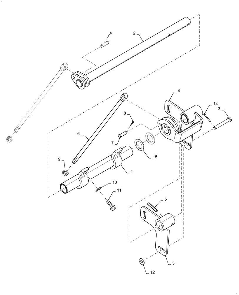 Схема запчастей Case IH FARMALL 45C - (33.202.BN) - LINKAGE, BRAKE (33) - BRAKES & CONTROLS
