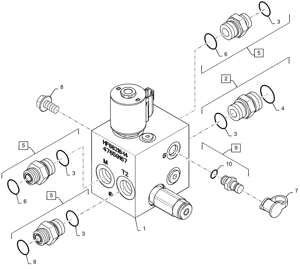 Схема запчастей Case IH AF4088 - (88.100.35[03]) - DIA KIT, HYDRAULIC REEL DRIVE (88) - ACCESSORIES