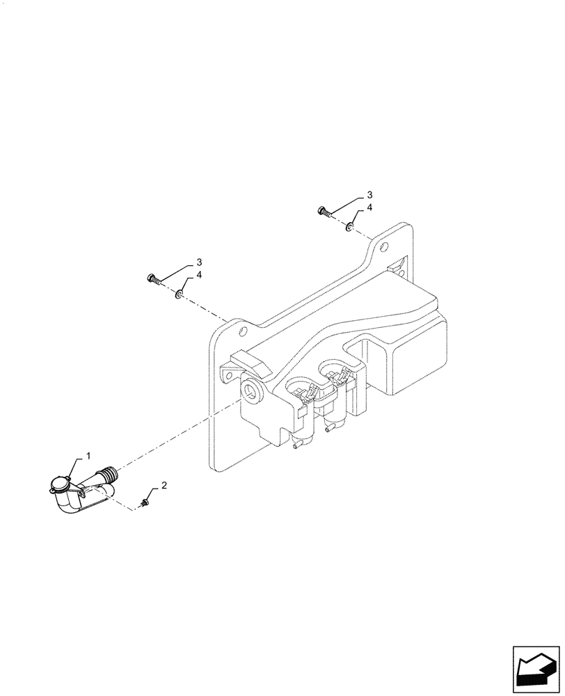 Схема запчастей Case IH PUMA1654 - (55.518.AP[01]) - FRONT WINDSHIELD WIPER TANK (55) - ELECTRICAL SYSTEMS