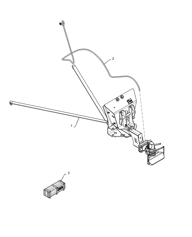 Схема запчастей Case IH 5140 - (37.100.AA[02]) - AUTOMATIC HITCH DRAWBAR (37) - HITCHES, DRAWBARS & IMPLEMENT COUPLINGS