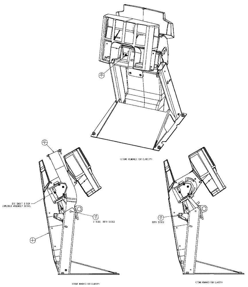 Схема запчастей Case IH TITAN 3520 - (01-025[02]) - FRONT CONSOLE, HVAC ASSEMBLY (10) - CAB