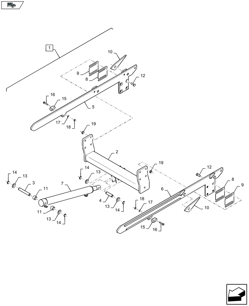 Схема запчастей Case IH LB434R - (88.070.018[01]) - DIA KIT: PARTIAL BALE EJECT - D137 (88) - ACCESSORIES