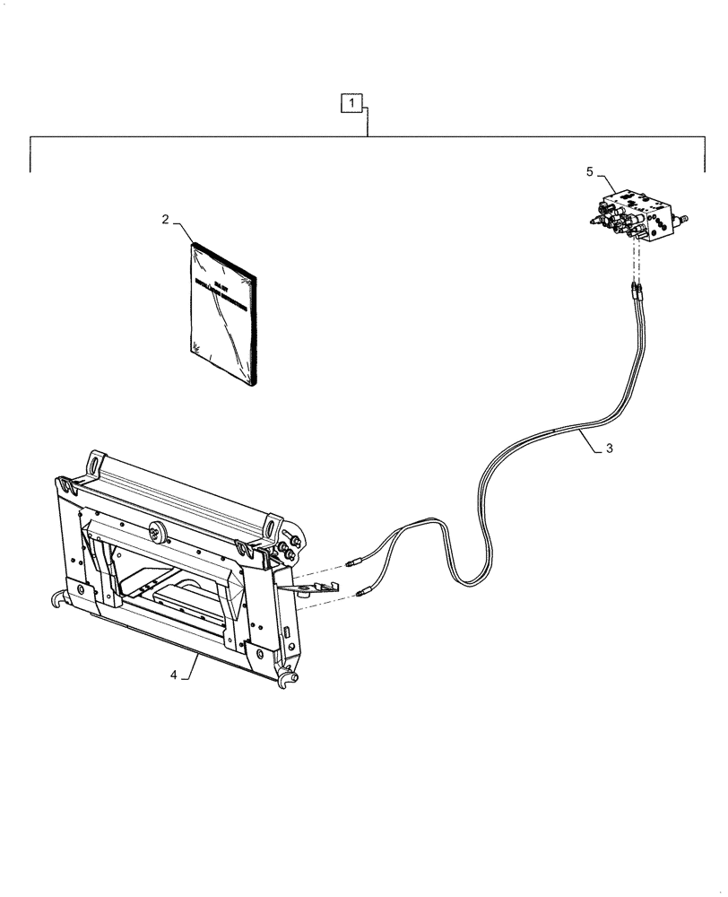 Схема запчастей Case IH 7088 - (88.100.60[03]) - DIA KIT, FEEDER TILT (88) - ACCESSORIES