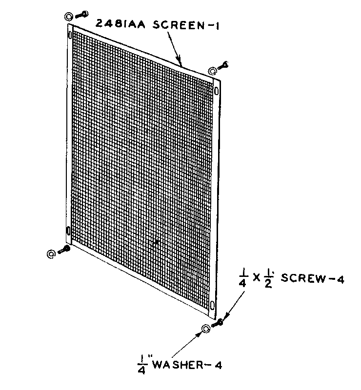 Схема запчастей Case IH LA-SERIES - (024) - RADIATOR SCREEN (02) - ENGINE