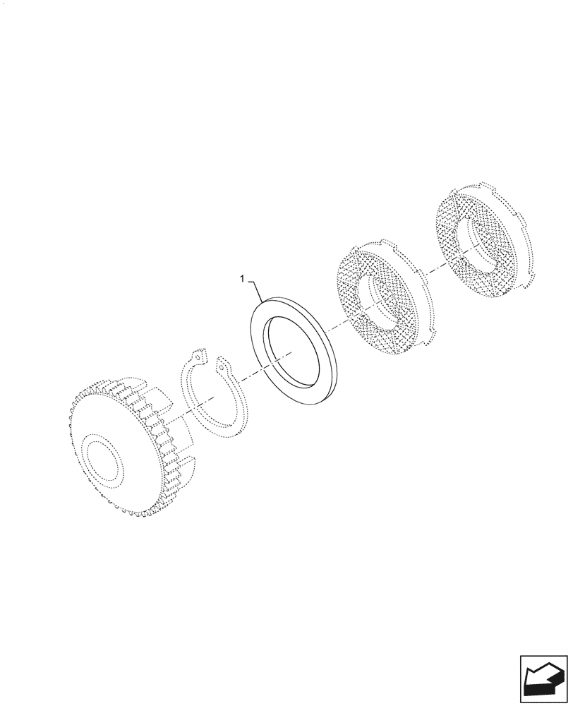 Схема запчастей Case IH PUMA1654 - (21.160.AA[04]) - ENGAGEMENT CLUTCH CONTROL P.T.O., SHIMS (21) - TRANSMISSION