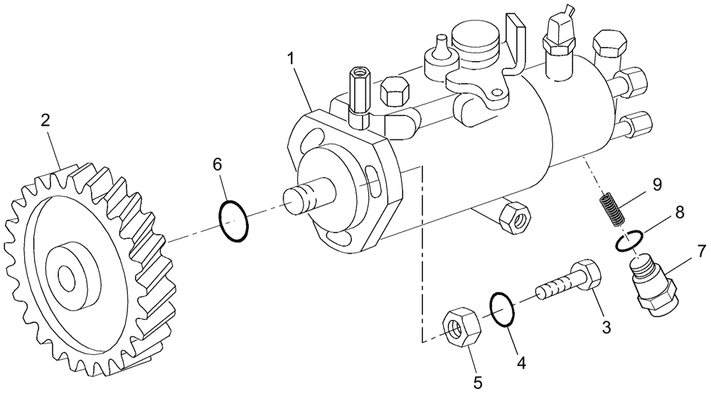 Схема запчастей Case IH WDX901 - (111) - ENGINE, FUEL INJECTION PUMP (10) - ENGINE