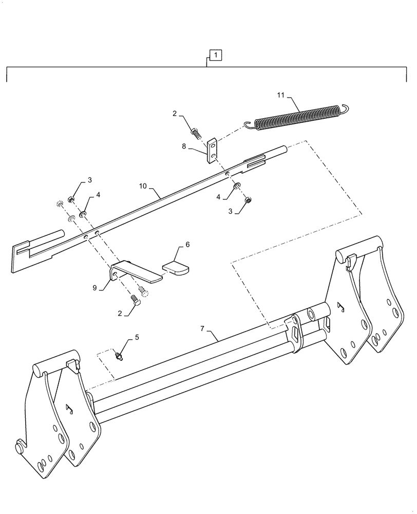 Схема запчастей Case IH L555 - (82.100.AH[05]) - TOOL CARRIER, EU STYLE (82) - FRONT LOADER & BUCKET