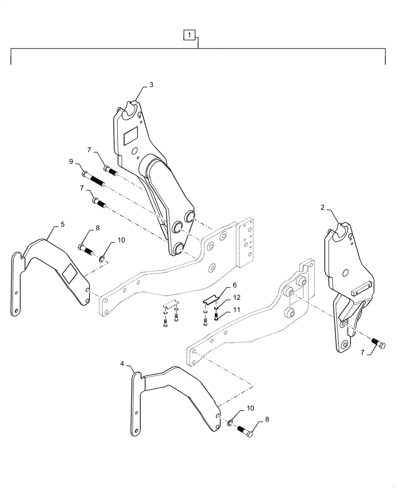 Схема запчастей Case IH L735 - (39.100.130[02]) - VAR - 713704006 - UPRIGHTS, MOUNTING PARTS (39) - FRAMES AND BALLASTING