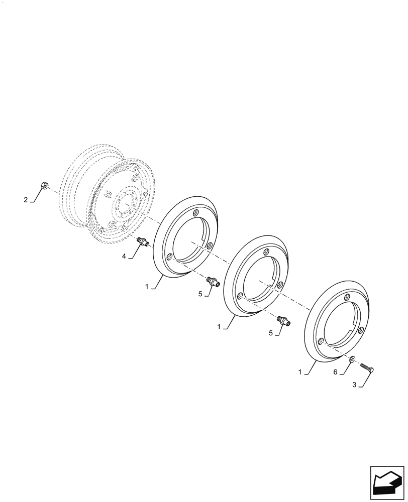 Схема запчастей Case IH PUMA1654 - (39.140.AL[02]) - REAR BALLAST (39) - FRAMES AND BALLASTING
